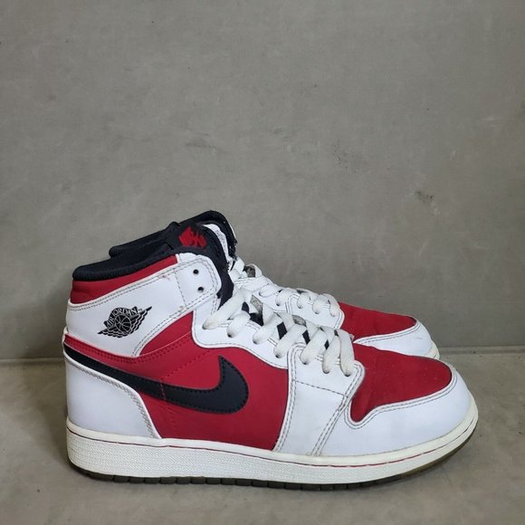 Nike Air Jordan 1 Retro OG BG Carmine 2014 Size 6.5Y  575441 123 Red White - Picture 1 of 12